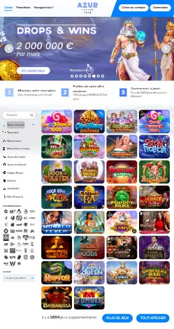 l'application et interface SlotsHammer Casino